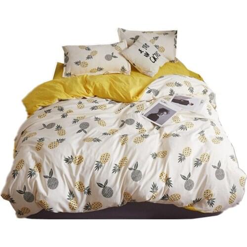 Bedding Luxury 3/4 Piece Set Family Set Bed Linen Quilt Cover Pillowcase Pink Student Dormitory Bed Linen Cover