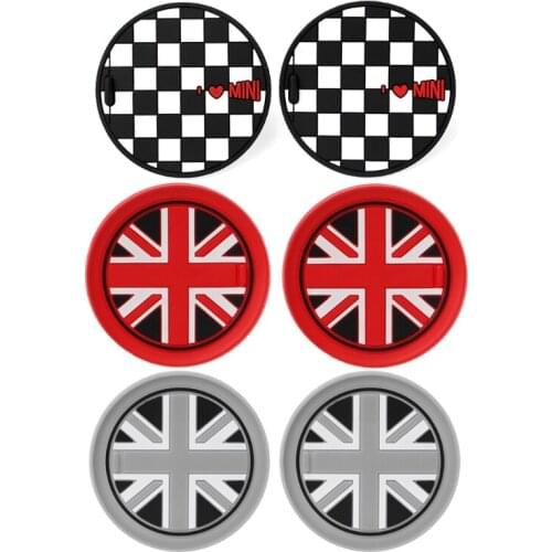 7.7mm Silica Gel Car Cup Anti-slip Pad Mat For BMW Mini Cooper 2011 2012 2013 R55 R56 for car accessories