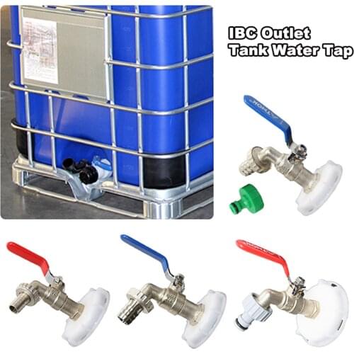PVC Brass IBC Outlet Tank Water Tap Rotatable Faucet For Garden Irrigation- 6 Points (3/4 Inch) And 4 Points (1/2 Inch)