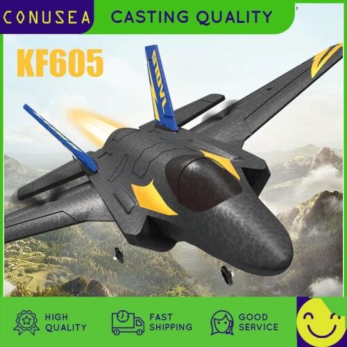 KF605 Rc Plane Airplane Rc Fixed Wing Drone 4Ch 2.4G Remote Control Epp Foam Glider Backflip Sling Shot Aircraft Toys for Boys