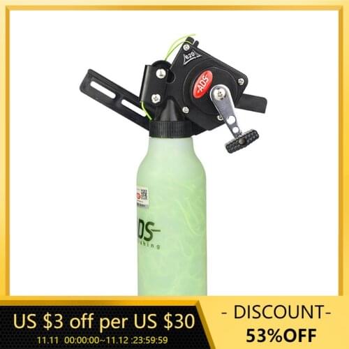 Rope Pot Archery Bow Fishing Reel Fish shooter with 40m Rope Bowfishing Tool for Compound Bow Recurve Bow Fishing Tackle