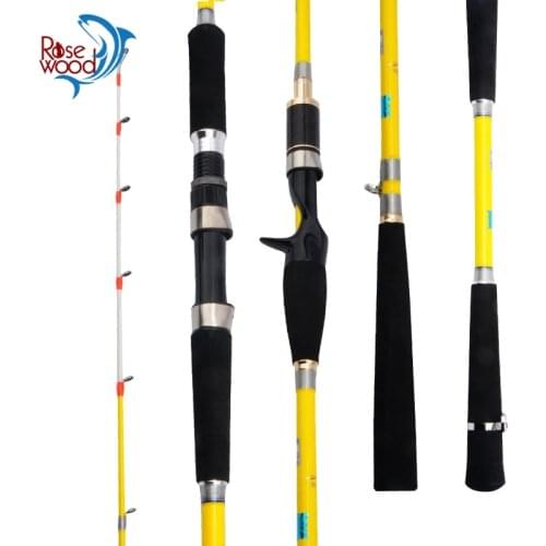 RoseWood Spinning / Casting Night Light Tip Octopus Rod 2 Sections 1.65m/1.8m/2.1m/2.4m/2.7m Ocean Rod Carbon Pole Tackle