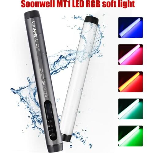 Soonwell MT1 RGB Light LED Tube Portable Handheld Phone APP control Multiple Scenes Photography Lighting Stick