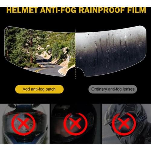 Universal Clear Rainproof Anti-fog Film For Motorcycle Helmet Patch Film Motorcycle Helmet Lens Fog Resistant Films Accessories