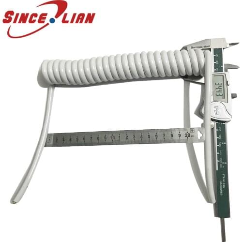 Retractable Wire Spiral Power Cable 2core 2.5mm2 Line 2.5m 5m 7.5 meter Spring Cord Suitable For Outdoor black white Wire