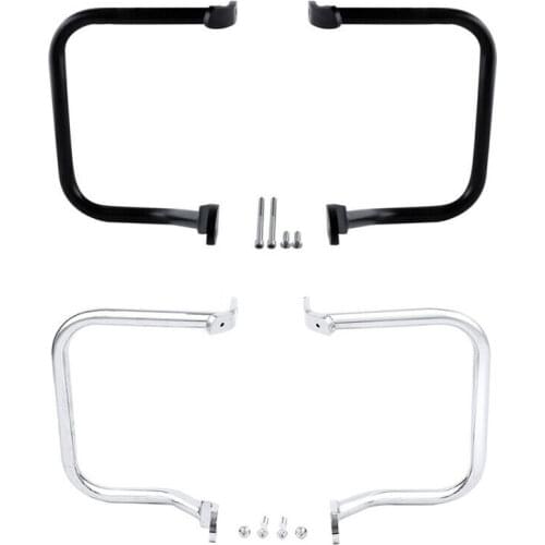 Motorcycle Rear Saddlebag Guard Rail Crash Bar For Harley Heritage Softail 2000-2017 FXST FXSTB FXSTS 2000-2005