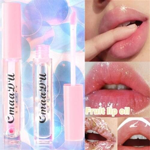 1Pc Lip Gloss Long Lasting Sexy Big Lips Pump Transparent Waterproof Volume Moisturizer Plumper Lip Lipgloss Colorful Lipgloss