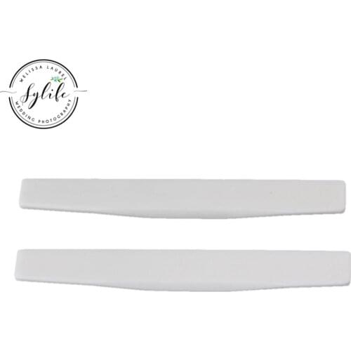 2pcs White Guitar Bone Bridge Saddle Replacement for Acoustic Guitar Parts