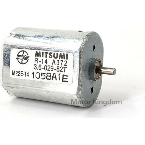 Japan MITSUMI M22E-14 carbon brush DC motor, 3V-6V 15000rpm High Speed Large Torque 22mm Motor DIY Toy Car