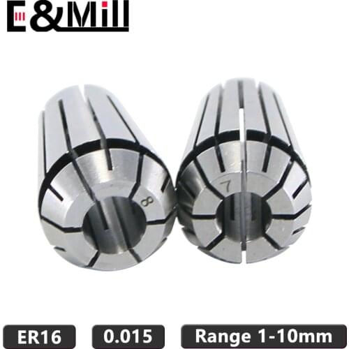1PCS ER16 Collet 1-10mm 6.35 1/4 3.175 1/8 Precision 0.015 For CNC Milling Tool Holder Engraving Machine Lathe Mill Spring Chuck