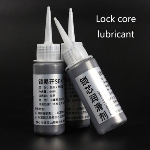 60ml Graphite Powder Lubricant for Locksmith Cylinder Padlock Car Gate Safety Security Door Lock Maintenance