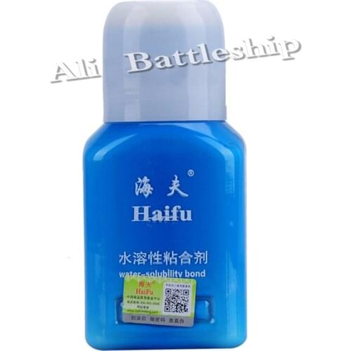 Haifu 300ml inorganic water solubility bond glue adhesive for assemble table tennis rubber and blade to racket