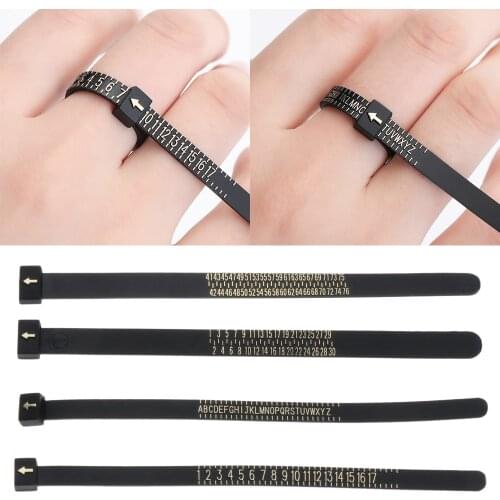 UK/US/EU/JP Ring Sizer Measure Tools Official British/American Finger Measure Standard Gauge Men and Womens Sizes A-Z