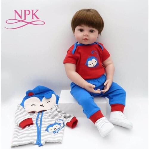 Big size 60CM soft silicone reborn toddler baby boy best children Early education gift and playmates real lifelike doll
