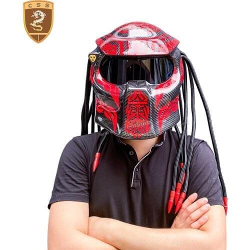 Carbon fiber Motorcycle Helmet Professional Racing Helmet for Cross-Country Travel