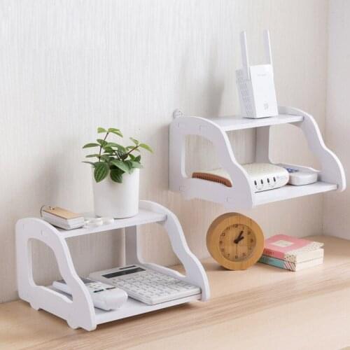 Wall Mount Wifi Router Storage Rack TV Cabinet Set-Top Box Living Room Storage Holder Sitting Room Hanging Decorative Bedroom