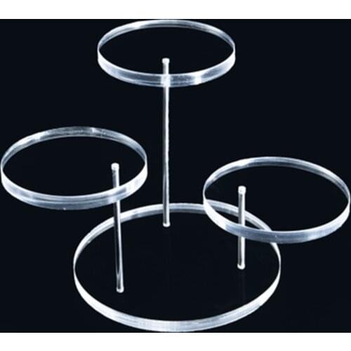 New Fashion Multi-layer Acrylic Jewelry Ring Display Stand Pendant Show Rack Cake Display Stand Kitchen Baking 3 Tray