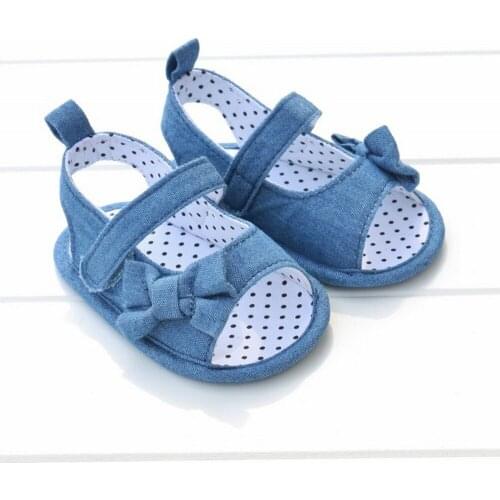 Newest Baby Girls Bow Princess shoes Summer spring Soft Anti-slip Crib Shoes 0-18M butterfly-knot children first walker