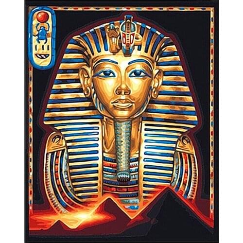 Full Square Diamond 5D DIY Diamond Painting "Egyptian Pharaoh" 3D Full Round Embroidery Cross Stitch Mosaic Painting Decor