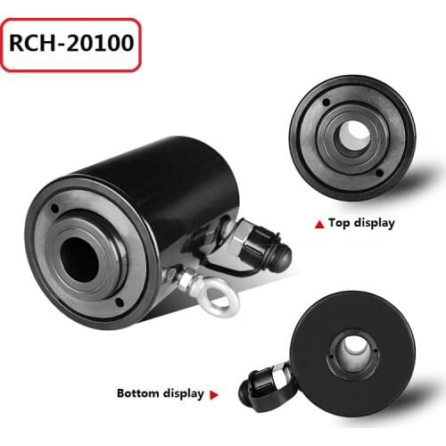 RCH-20100 Hollow Hydraulic Jack Maximum Stroke 100mm Cylinder Multi-purpose Manual Hydraulic Hydraulic Lifting Maintenance Tool