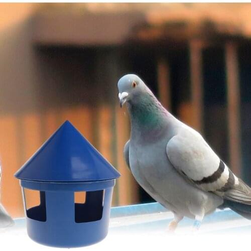 Pigeon Feeder House Design Cover Feeding Food Dispenser Sand Case Multi Functional Pet Birds Parrot Container Supplies Plastic