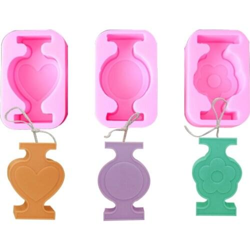 Heart Flower Star Silicone Candle Mold For Soap&candles Making Cake Decorating Tool Diy Craft Molds Resin Clay Baking Tools