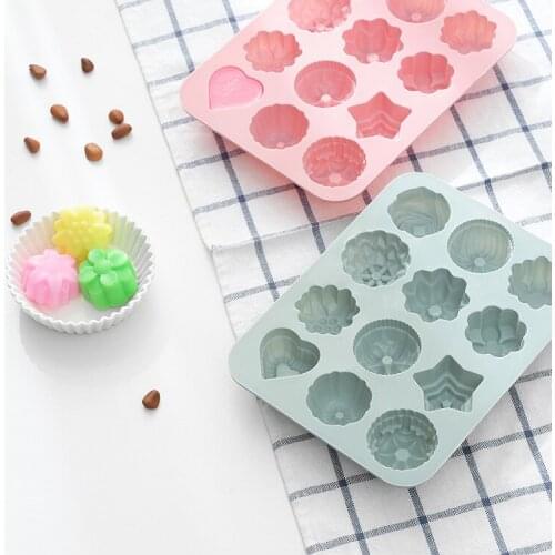 Silicone Flower cake moulds Non-stick Kitchen Bakeware Cake Mould Pan Pudding Maker Mold DIY Chocolate Chip Mold Baking Tool