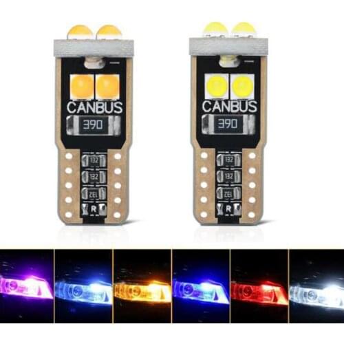 W5W T10 3030 Lights Bulb Highlight Decoding Car Led Width Lights Headlight Bulbs Waterproof License Plate Lights Spotlight 12V