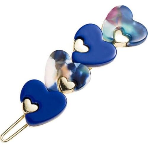 Sweet Heart Long Hair Clip Snap Barrette Hairpin For Bobby Girls Hair Accessories