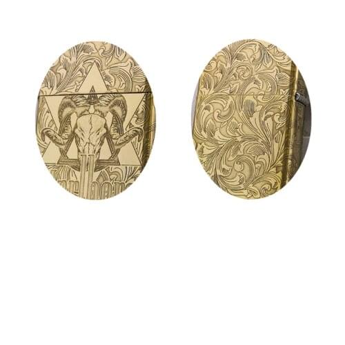 ZORRO Tang grass personality pattern brass Kerosene gasoline petroleum oil Cigarette lighter Retro Fine carving Men Smoking gift