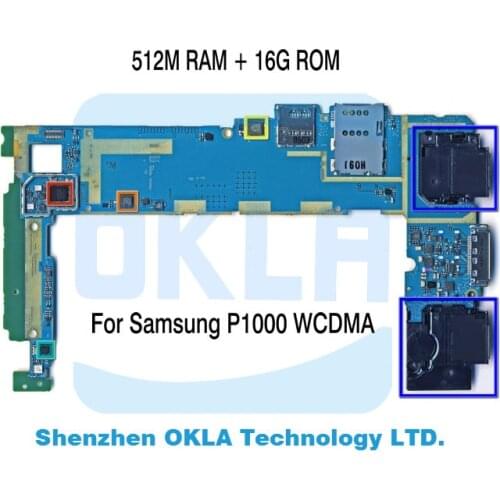 1pcs For Samsung P1000 512MB RAM 16G ROM WCDMA Mainboard Motherboard Logic Board Replacement from original phone