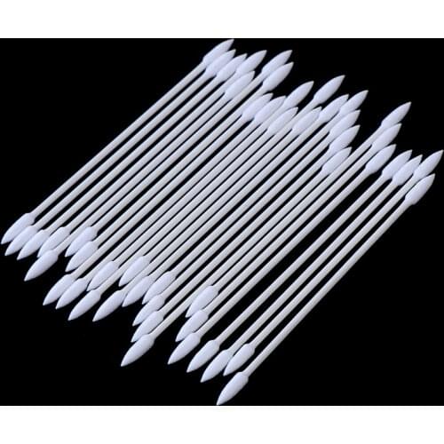 25pc/bag Disposable Cotton Swab Cosmetics Permanent Makeup Health Medical Ear Jewelry Clean Sticks Buds Tip Cotton Head Swab