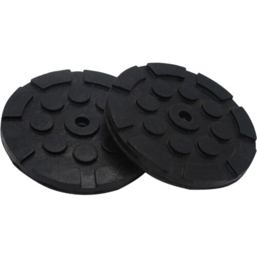 4Pcs 120X25Mm Round Soft Rubber Car Lift Car Auto Floor Jack Lifter Pads Frame Rail Adapter