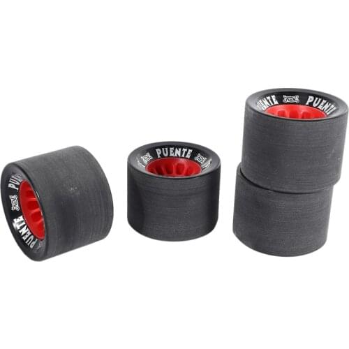 PUENTE 4Pcs Skateboard Wheels 70 x 51mm PU Rocker Professional Skate Long Board Wheels Long Drift Slide Board Tool Accessories