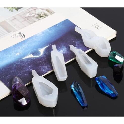 4Pcs Irregular Shapes Resin Silicone Casting Mold For DIY Resin Jewelry Pendants Silicone Mold Tools For Clay Epoxy Resin