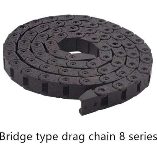 Transmission Chains 8*8 mm 1M Plastic Towline Transmission Drag Chain Machine L1000mm for CNC Router Machine Tools 8mm*8mm