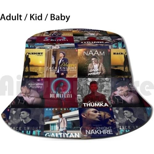 Zack Knight Album Covers Sun Hat Foldable UV Protection Singer Sing Song Punjabi Desi Beatz Hits Album Cover Covers