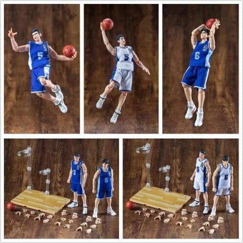 Dasin GT model 6 inch action figure anime Slam Dunk Koshino Hiroaki & Ikegami Ryoji model blue or white ND044