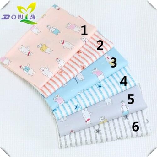 Nursery bed cartoon baby alligator watermelon cotton twill fabric printed cloth cotton fabric