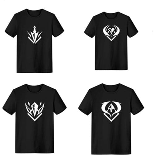 LOL T Shirt KDA GroupsEvelynn/Akali/Ahri/Kaisa Cosplay T-shirt OW Summer Cooton Short Sleeve Shirt