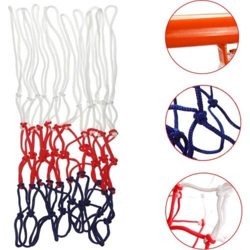 Outdoors Indoors Wear-resistant Nylon Basketball Nets Heavy Duty Basketball Net Replacement Durable Rugged Fits Standard Rims