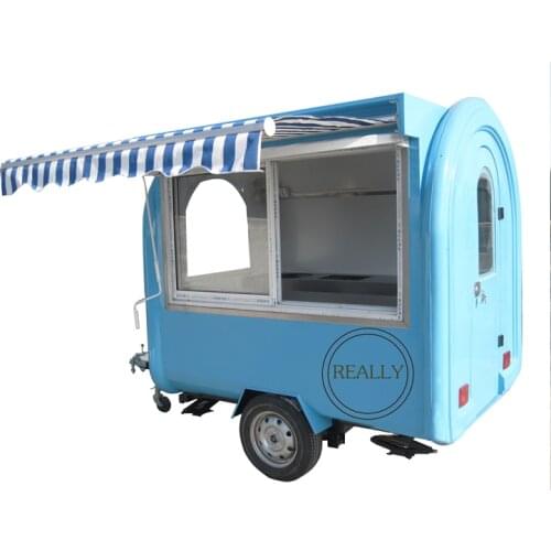 Commercial mobile grill fast food cart beautiful outlook truck snack street sale vending tralier