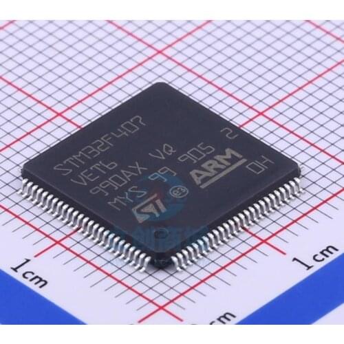 1 pcs/lote Stm32f407vet6 Stm32f407 novo original lqfp-100 microcontrolador