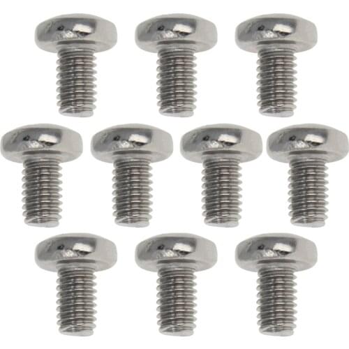 MroMax 10/15/30pcs Phillips Pan Head Screws 304 Stainless Steel M6*8/M6*10/M6*12/M6*14/M6*16/M6*18/M6*20/M6*22/M6*25/M6*30/M6*35