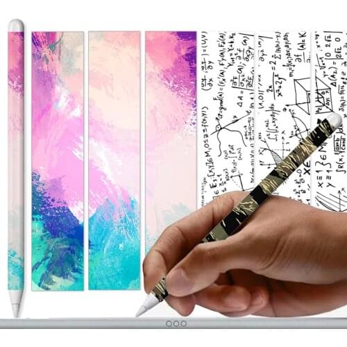 Cute For Apple Pencil 2 Stickers Scratchproof Ultra Thin Painted Sticker Skin Touch Stylus Pen Sticker Non-Slip Protective Paper