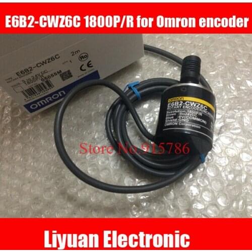 New E6B2-CWZ6C 1800P/R for Omron encoder / ABZ output 1800 pulse Photoelectric encoder High quality