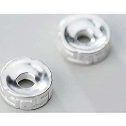 925 Sterling Silver T Pattern Flat Round Spacer Beads 8mm Location Loose Silver Beads DIY Jewelry Accessories For Bracelets Make