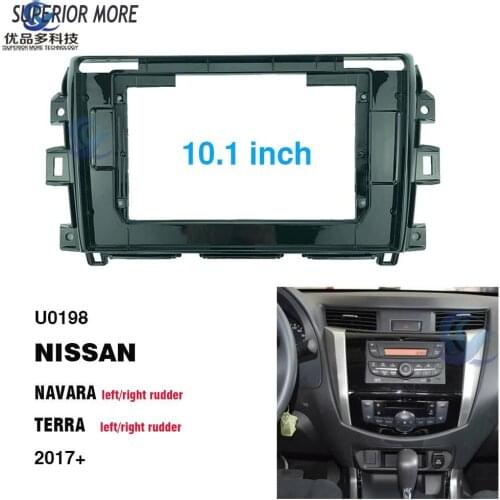 2DIN 10.1 inch car radio Plastic Fascias Panel Frame for NISSAN Navara Terra 2017