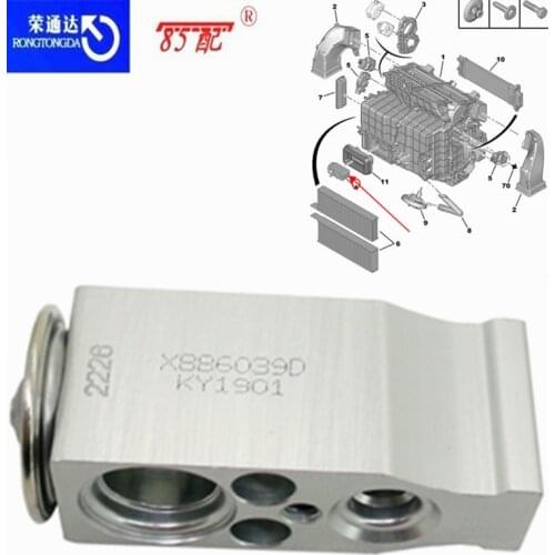 A/C Air Con Expansion Valve 6461K0 6461H7 For Peugeot 307/807 For Citroen C4 / C8BELINGO Air conditioning expansion valve