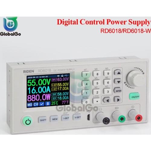 RD6018 RD6018W USB WiFi CNC Adjustable DC Power Supply Sabilized Source 60V Module Supporting Power Supply And Shell